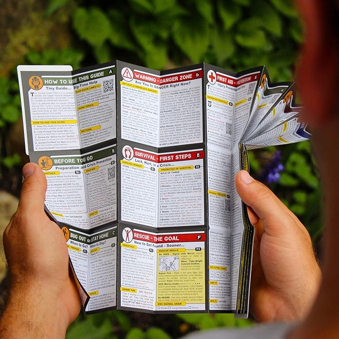 The Ultimate Survive Anything Tiny Survival Guide for Emergency Disaster Micro Guide First Aid Survival Pocket Handbook Easily Fits in Wallet Glove Box Pouch