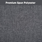 SUNCREAT Detachable Extra Large Outdoor Hammock Pillow with Ties, Dark Gray