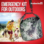 Avalanche First Aid Kit in Dry Bag, 103 Pcs Emergency Supplies Kit in Waterproof Bag for Home, Car, Travel, Sports or Camping, Durable, Ideal for Water Activities, Survival Gear Kit
