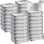 Macarrie Emergency Blanket Bulk Survival Thermal Silver Foil Reflective Blankets Pack for Cold Outdoors Camping Hiking First Aid Shelter Space Emergency Supplies Set