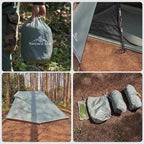 Altair Two Ultralight Backpacking Tent, 2 Person Trekking Pole Backpacking Tent, Waterproof, Compact, 3 Season, Double Wall Shelter for Backpacking, Camping, Thru Hiking, Trekking