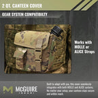 M McGuire Gear 2 Qt. Canteen Cover - OCP, MOLLE/Alice-Compatible, Made in The USA