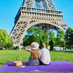 Red Suricata Sand Free Beach Mat – Large Sandproof Beach Blanket, Sandless, Waterproof – Fits and Matches Beach Canopy - Oversized Sand Proof Beach Mats for Outdoor, Picnic, Camping (Large, Purple)