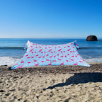 Neso Gigante - Portable Beach Tent - Ideal to Enjoy with Family and Friends - UPF 50+, Water-Resistant, and Lightweight - Flamingos, 11' x 11'