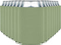 Blank Beer Can Cooler Sleeves (60-Pack) Soft Insulated Beer Can Coolies - HTV Friendly Blank Koolies in Bulk for Beer Cans & Bottles - Coolie Blanks for Vinyl Projects & Wedding Favors (Sage)