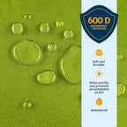 Alpcour Folding Stadium Seat – Deluxe Outdoor Camping Reclining Waterproof Cushion Chair for Bleachers – Best 6-Position Back Support Picnic Bleacher Seats w/Extra Thick Padding for Support & Comfort