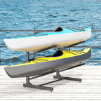 Kayak Storage Rack, Heavy-Duty Metal Kayak Storage Rack Adjustable Freestanding Kayak Stand, Canoe and Paddleboard Kayak Rack for Indoor & Outdoor Use