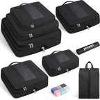 8 Set/6 Set/4 Set Compression Packing Cubes for Travel, Lightweight Vacation Travel Essentials, Travel Accessories for Suitcase Organizer Bags Set, Durable Luggage Organizer