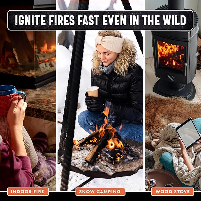 10lb Fatwood Fire Starter Sticks | 100% Natural Fire Starters for Campfires, Firepit, Fireplaces, BBQ, Wood Stoves | Easy Ignition w/Just 2 Sticks | Camping Essentials by Billy Buckskin (10lb Box)