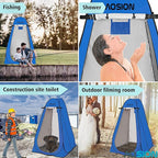 AOSION Privacy Shower Tent,Pop Up Changing Tent,Camp Bathroom Changing Dressing Room,Sun Sunshade Canopy Outdoor Rain Shelter for Camping Hiking Beach Picnic Fishing. (Blue)