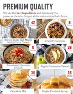 ReadyWise Emergency Food Supply - 360 Servings, 3 Buckets, Freeze Dried & Dehydrated Package of Long Term Meals, Survival Kit for Camping, Prepper Food Storage Supplies, up to 25 Year Shelf Life