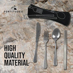 Stainless Steel Camping Mess Kit - Person's Complete Picnic & Camp Dish Set, Includes Plate, Bowl, Cup & Utensils