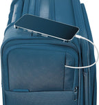 Samsonite UpLIFT Lightweight Medium Checked Softside Luggage with Spinner Wheels - Expandable - Airline-Approved, Polyester Soft Suitcase for Ultra Light Travel - Cerulean Blue