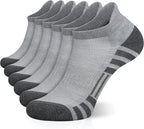 Airacker Ankle Athletic Running Socks Cushioned Breathable Low Cut Sports Tab Socks for Men and Women (6 Pairs)