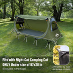 Night Cat Pop-up Camping Tent: 1 Person Tent Waterproof Instant Easy Setup Tunnel Tent Fits with Camping Cot (Excluded)