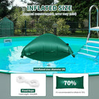 2 packs CACSPS pool pillow 4 * 8ft green, SKU240055