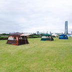 KTT Instant Tent 6 Person(B),Large Family Cabin Tents,Automatic Tent Build Quickly in 60S,2 Rooms,2 Top Windows,3 Doors and 3 Windows with Mesh,Waterproof,Big Tents for Outdoor,Picnic,Camping.