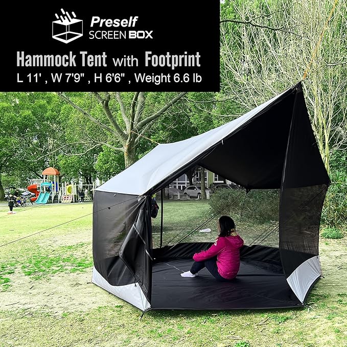 Preself Screen House for Hammock Canoe Picnics Backyards Backpacking Camping Beach in Summer