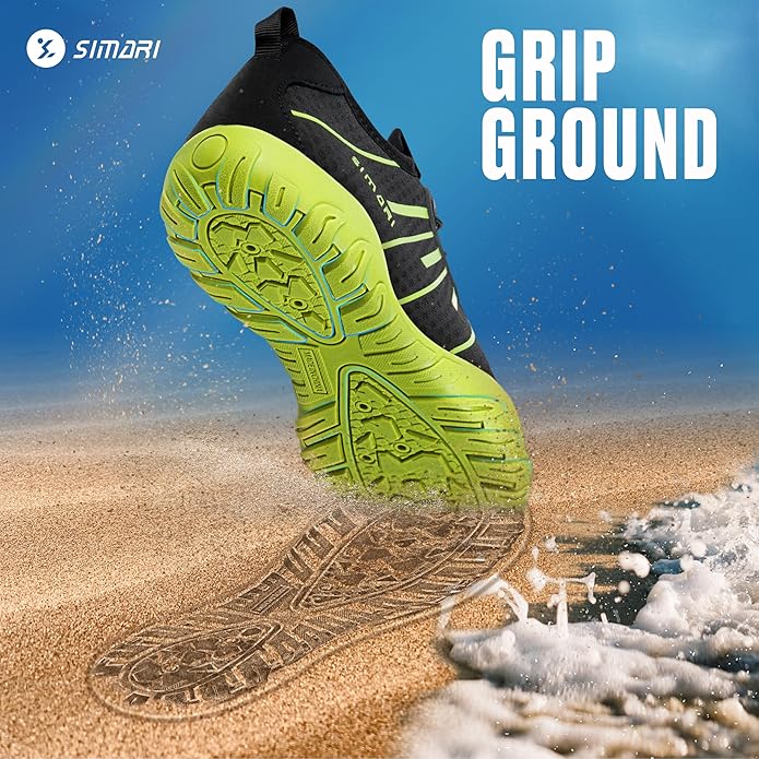 SIMARI Water Shoes for Women Men - Barefoot Quick-Dry Aqua Socks | Lightweight Swim Shoes for Surfing, Swimming, Beach Sports, Kayaking, Diving | Non-Slip Design