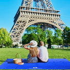 Red Suricata Sand Free Beach Mat – Large Sandproof Beach Blanket, Sandless, Waterproof – Fits and Matches Beach Canopy - Oversized Sand Proof Beach Mats for Outdoor, Picnic, Camping (Large, Blue)