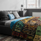 Hunting Gifts for Men, Hunting Gift Blanket 60"x50", Gifts for Hunters, Hunter Present for Dad/Gandpa, Hunting Decor