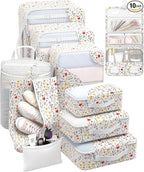 10 Set Packing Cubes for Travel, Gifts for Women Mom,Anti-Tearing Suitcase Organizer,OlarHike Vacation Essentials & Accessories for Cruise Ship