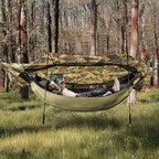 Night Cat Camping Hammock Tent: Lightweight Portable 4 in 1 Hammock with Rain Tarp and Mosquito Net for Hiking Jungle Outdoor