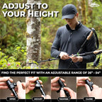 Cascade Mountain Tech Lightweight Aircraft-Grade Aluminum Trekking Poles with Extended Down Grip Plus Tip Kit
