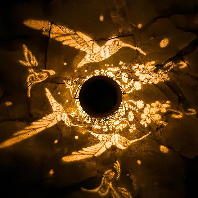 Hummingbird Solar Lanterns Outdoor Waterproof, Birthday Gifts for Women Mom Grandma, Hanging Solar Lights for Yard, Patio, Porch, Garden Decor, Christmas Gifts for Her/Him