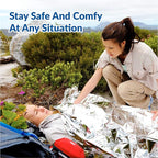 Primacare HB-10 Emergency Mylar Thermal Blankets – 10 Pack, 84" x 52", Silver – Reflective, Waterproof, Retains 90% Body Heat – for Survival, First Aid, Outdoors, Camping, EMS