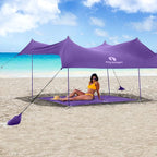 Red Suricata Sand Free Beach Mat – Large Sandproof Beach Blanket, Sandless, Waterproof – Fits and Matches Beach Canopy - Oversized Sand Proof Beach Mats for Outdoor, Picnic, Camping (Large, Purple)