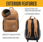 Carhartt 28L Dual-Compartment Backpack, Durable Pack with Laptop Sleeve and Duravax Abrasion Resistant Base, Black