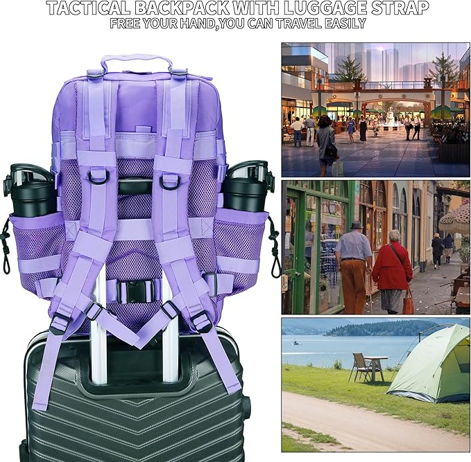 Military Tactical Backpack 45L/25L 3 Day Assault Pack Molle Daypack Hiking Backpack for Men and Women