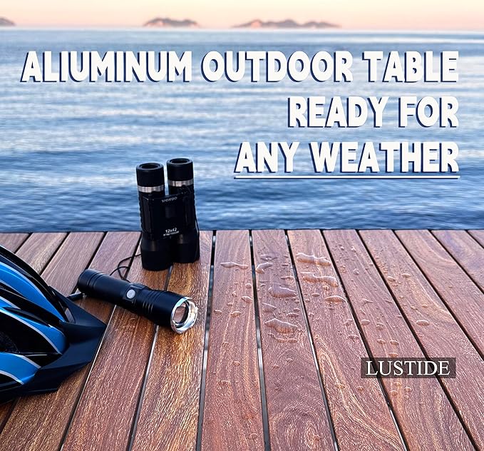 Portable Adjustable Camping Table - Sturdy Aluminum, Oversized Foldable Surface for Outdoor Picnic, BBQ, and Indoor Use