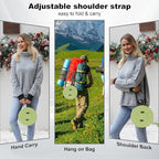 ALEVMOOM Upgraded Collapsible Stool with Thickened Cushion 18.1",600Lbs Max Weight Wider & Taller Pop Up Stool, Heavy Duty Portable Retractable Folding Chair or Travel Foot Rest for Camping & Outdoors