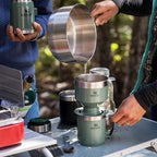 Stanley Perfect Brew Pour Over Set | 12 oz Camp Mug with Lid Included | Drip Coffee Maker with Reusable Filter | Insulated Stainless Steel | BPA-Free | Hammertone Green