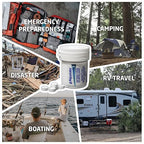 Aquatabs 397mg Water Purification Tablets (100 Pack). Water Filtration System for, Camping, Boating, Emergencies, Survival, RVs, and Marine-Use. Easy to Use Treatment and Disinfection.