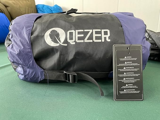 Down Sleeping Bag for Adults 0°F 10°F 15°F 20°F Backpacking Sleeping Bag for Cold Weather with Compression Sack