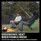 Naturehike YL08 Ultralight Camping Chair, 2.38 LBS Portable Backpacking Chair with Anti-Sinking Feet, Lightweight Compact Folding Hiking Camp Chair