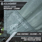 AquaQuest Guide Tarp – Ultralight Waterproof (5,000 mm) Seam-Taped 40D Ripstop Rain Fly for Backpacking, Stealth Camping & Thru-Hiking