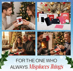 SPOTMINDERS Apple MFi Certified Wallet Tracker for Valentines Day Gifts for Women (iOS Only) Works with Apple Find My IP68 Rechargeable Tracking Card 0.07in Slim iPhone Item Finder for Luggage, Purse