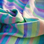 Quick Dry Towel Extra Large Waffle 78x35 Inch - Microfiber Beach Towel - Perfect for Beach, Travel, Swimming, Pool, Yoga, Hiking, Camping - Lightweight, Fast Drying, Compact for Adults (Rain)