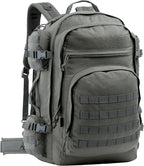 Large Tactical Backpack Bag with Stowable Shoulder Straps for Hiking, Camping, Traveling, Bug-Out 58L