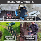 Ultra-Lightweight Inflatable Kayak for Adults & Kids - 1 Person Packraft, Durable TPU, Compact, Rapid Inflate, Ideal for Fishing & Adventure