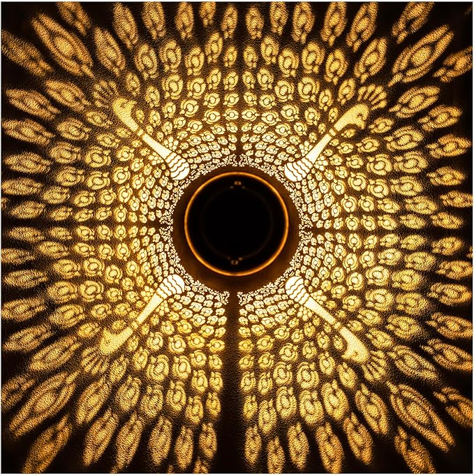 Peacock Solar Lanterns Outdoor Waterproof Hanging Solar Lights Peacock Gifts for Women/Men/Peacock Lovers Gifts Metal Decorative LED Peacock Lanterns for Garden Decor,Patio,Lawn,Pathway,Yard