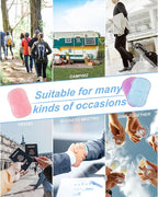 DF DUALFERV Paper Hand Soap Sheets for Traveling, 20 Pack (400 Sheets) Mini Portable Hand Soap Sheets, Scented Disposable Soap Sheet, Colorful Camping Soap Sheets, Travel Soap Sheets for Hand Washing