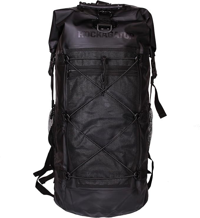 Kanarra 90L Waterproof Backpack for Camping, Hiking, Mountaineering, Backpacking, Hunting, Fishing, Canoeing, Outdoor Activities, The Wet Outdoors - Large Capacity, Roll Top Closure, Black