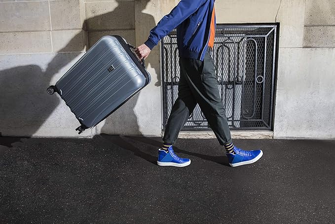 DELSEY PARIS Helium Aero Hardside Expandable Luggage with Spinner Wheels, Blue Cobalt, 3-Piece Set (19/24/28)