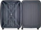 DELSEY PARIS Helium Aero Hardside Expandable Luggage with Spinner Wheels, Titanium, Checked-Large 28 Inch