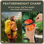 Foldable Tripod 13.4'' Stool - Ultra Portable Seat, Best for Youth+Pocket - 1 lb Camping Stool, 3 Legged Strong Steel Stool, Height: 13.4 inches (Orange)